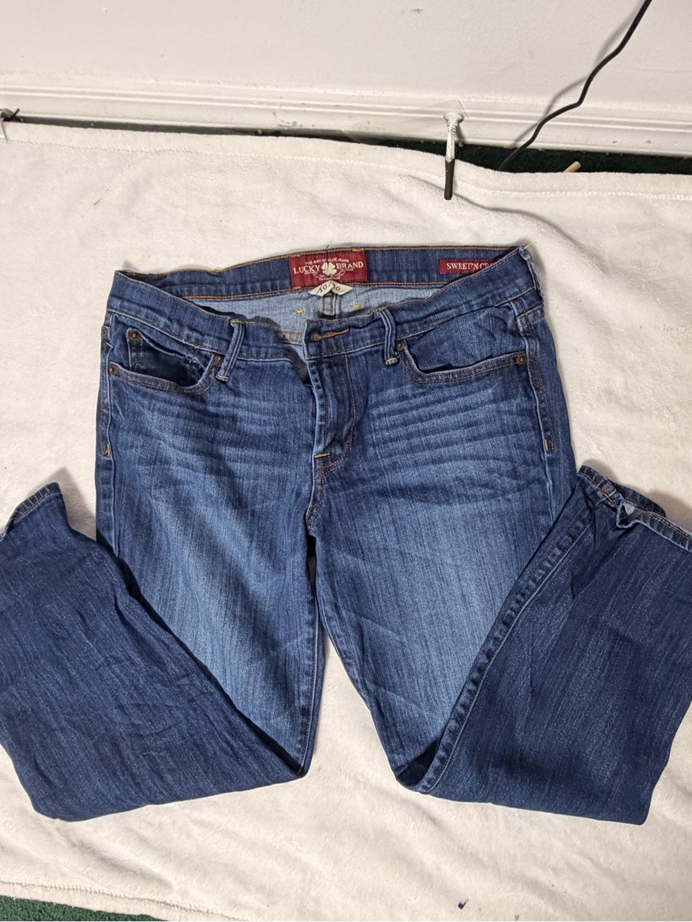 Lucky Brand Women's Blue Straight-Leg Jeans